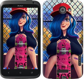 

Чохол Прикольна дівчинка зі скейтбордом на HTC One X 618162