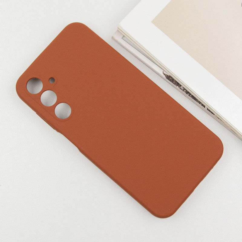Фото Чохол Silicone Cover Lakshmi Full Camera (AA) на Samsung Galaxy A14 4G/5G (Коричневий / Brown) в маназині vchehle.ua