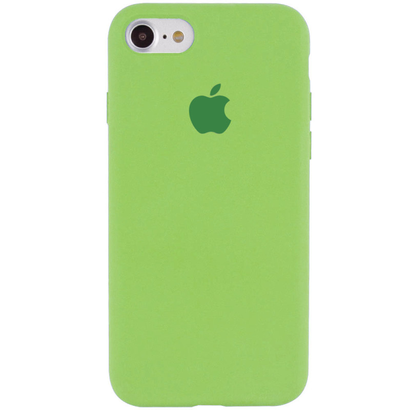 Чехол Silicone Case Full Protective (AA) для Apple iPhone 7 / 8 / SE (2020) (4.7") (Мятный / Mint)