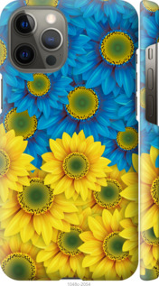 Чохол Жовто-блакитні квіти на iPhone 12 Pro Max