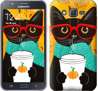 

Чехол Осенний кот для Samsung Galaxy J7 J700H 580879