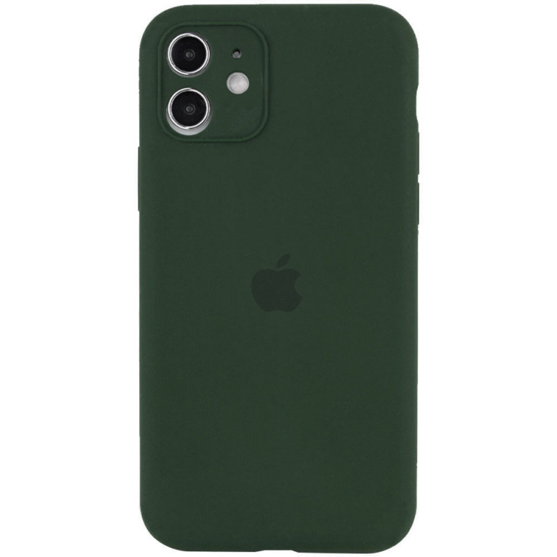 Чохол Silicone Case Full Camera Protective (AA) на Apple iPhone 12 (6.1") (Зелений / Cyprus Green)