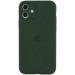 Чохол Silicone Case Full Camera Protective (AA) на Apple iPhone 12 (6.1") (Зелений / Cyprus Green)