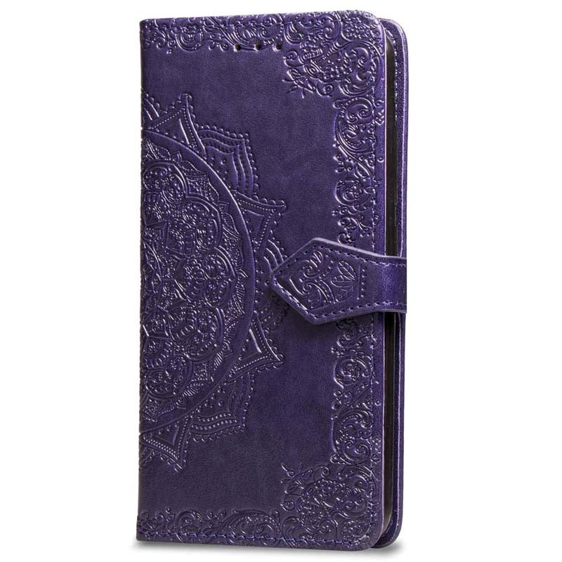 Кожаный чехол-книжка Art Case с визитницей для Xiaomi Redmi 6 (Фиолетовый)