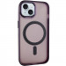 Чехол TPU+PC Lily with Magnetic safe для Apple iPhone 13 (6.1") (Dark Purple)