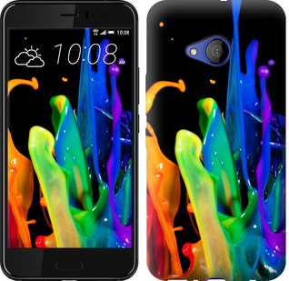 

Чехол брызги краски для HTC U11 Life 654554