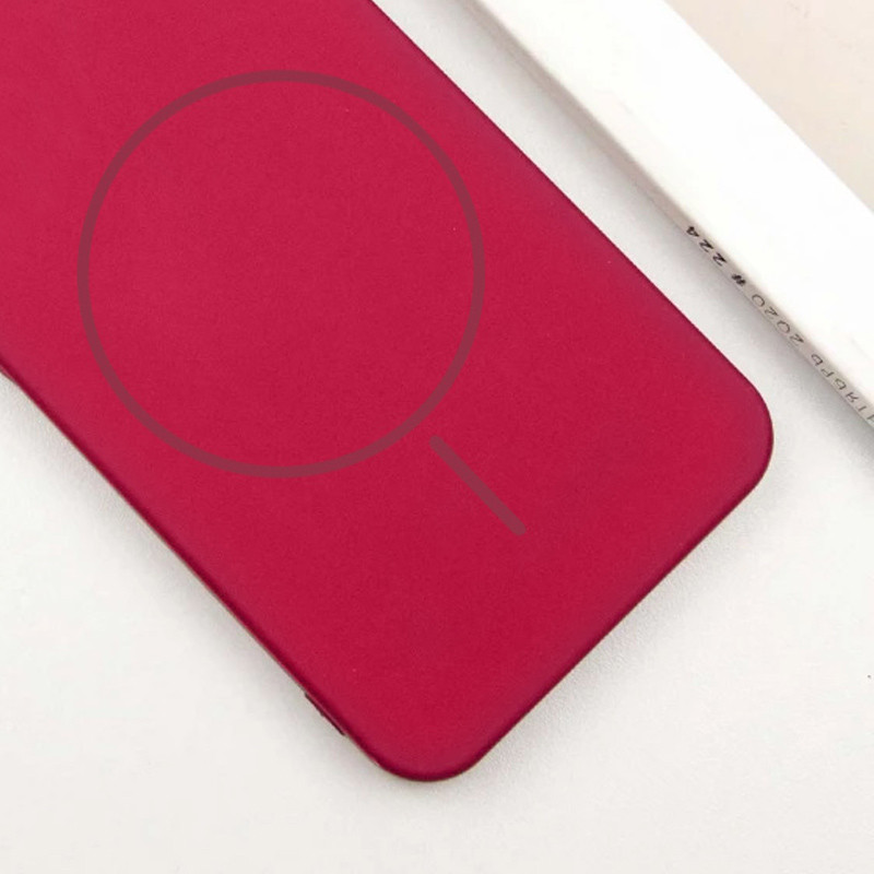 Фото Чехол Silicone Cover Lakshmi Full Camera (AA) with MagFit для Samsung Galaxy S25 (Красный / Rose Red) на vchehle.ua