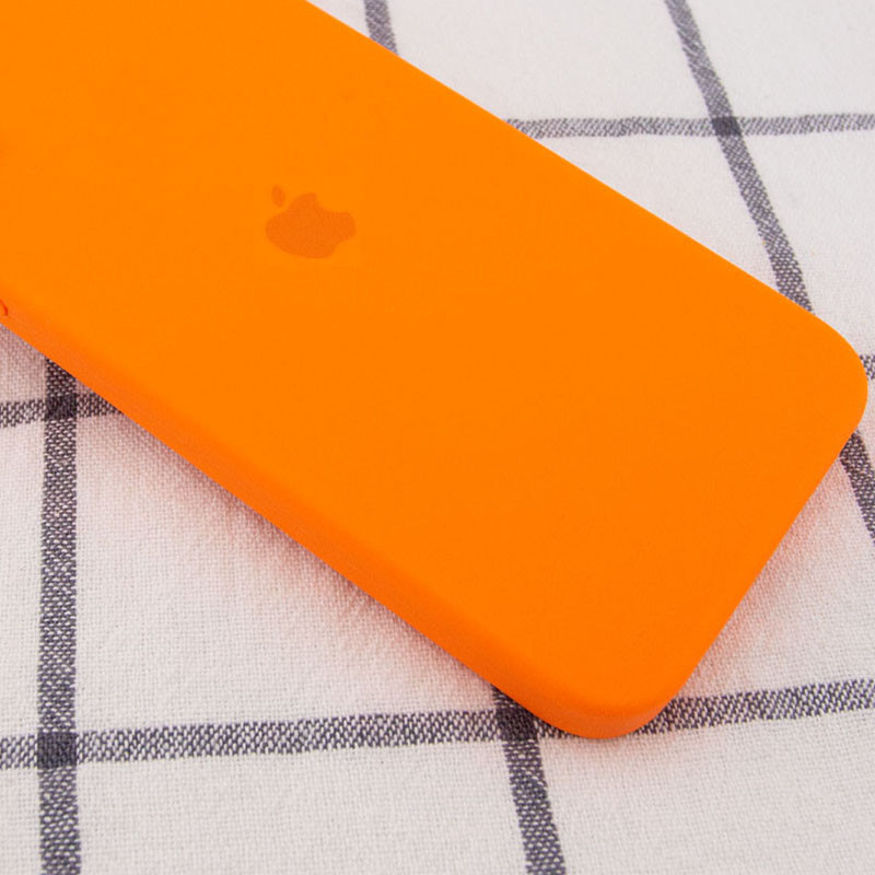 Фото Чохол Silicone Case Square Full Camera Protective (AA) на Apple iPhone 11 Pro (5.8") (Помаранчевий / Bright Orange) на vchehle.ua