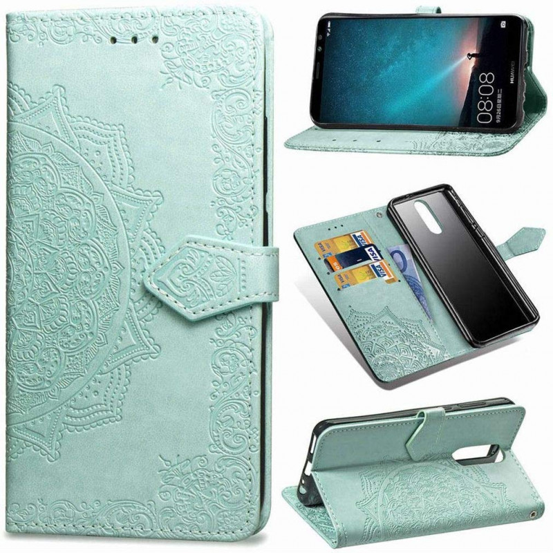 

Шкіряний чохол (книжка) Art Case з візитницею на Huawei Mate 10 Lite (Бірюзовий) 870690