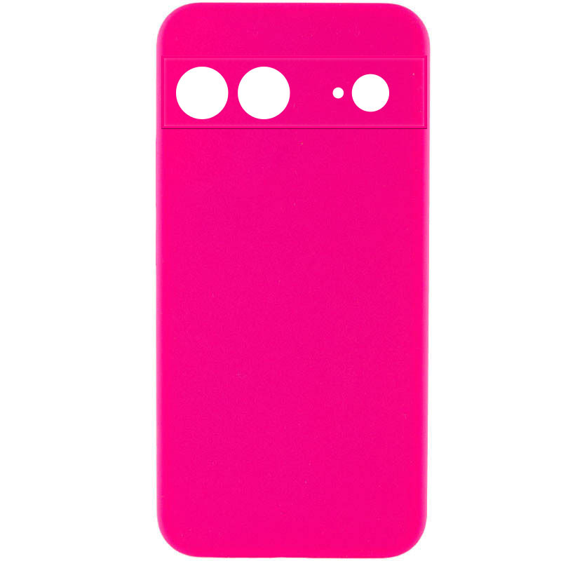 Чохол Silicone Cover Lakshmi Full Camera (AAA) на Google Pixel 7a (Рожевий / Barbie pink)