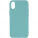 Чохол Silicone Case Full Protective (AA) NO LOGO на Apple iPhone X / XS (5.8") (Бірюзовий / Marine Green)
