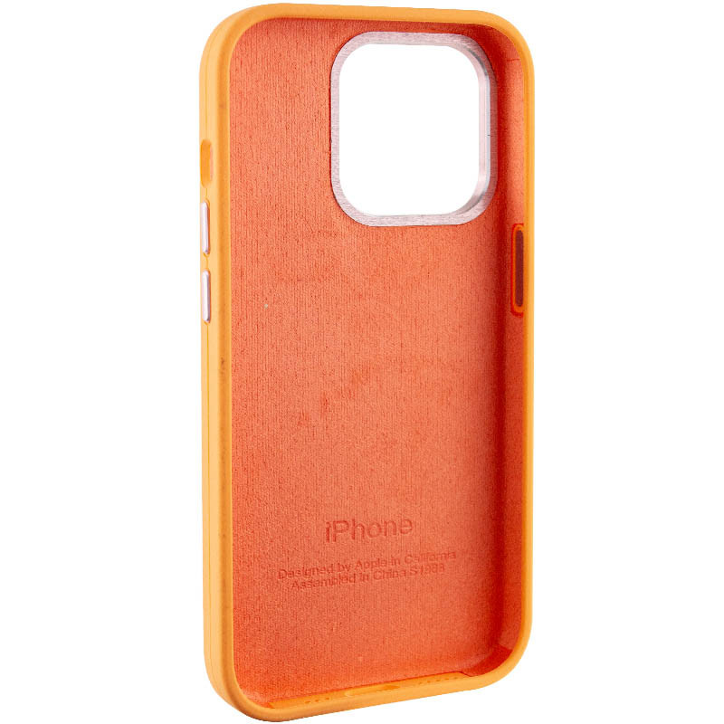 Замовити Чохол Silicone Case Metal Buttons (AA) на Apple iPhone 14 Pro (6.1") (Эстетический дефект / Помаранчевий / Marigold) на vchehle.ua