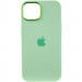 Фото Чехол Silicone Case Metal Buttons (AA) для Apple iPhone 14 (6.1") (Зеленый / Pistachio) на vchehle.ua