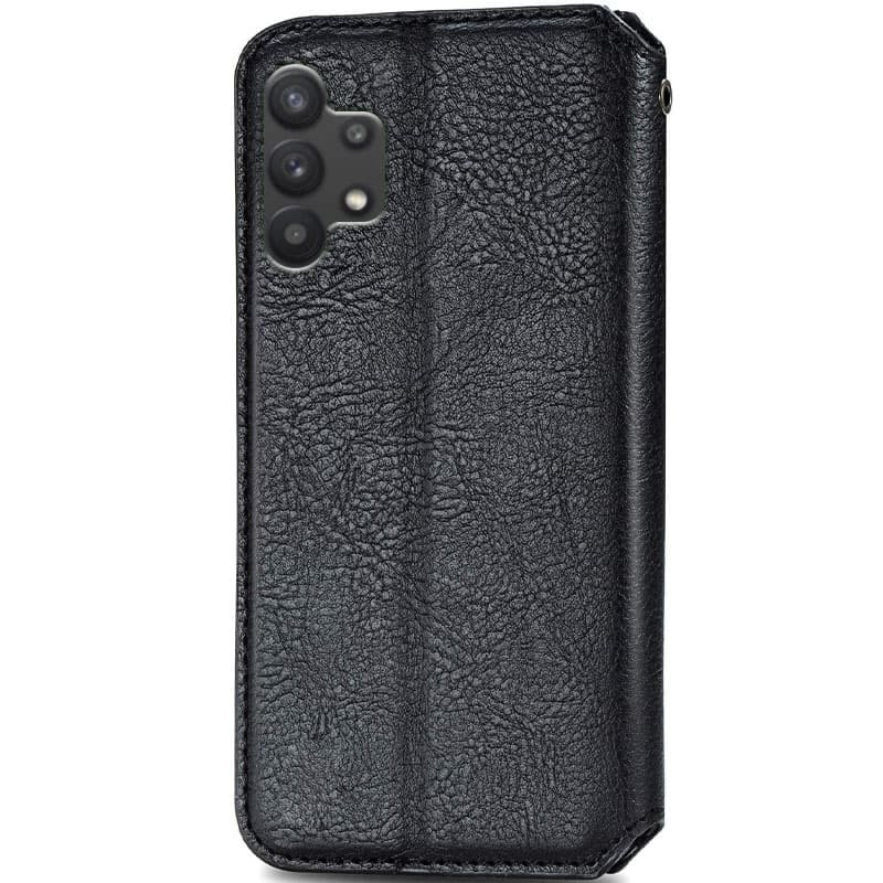 Фото Шкіряний чохол книжка GETMAN Cubic (PU) на Samsung Galaxy A32 4G (Чорний) в маназині vchehle.ua