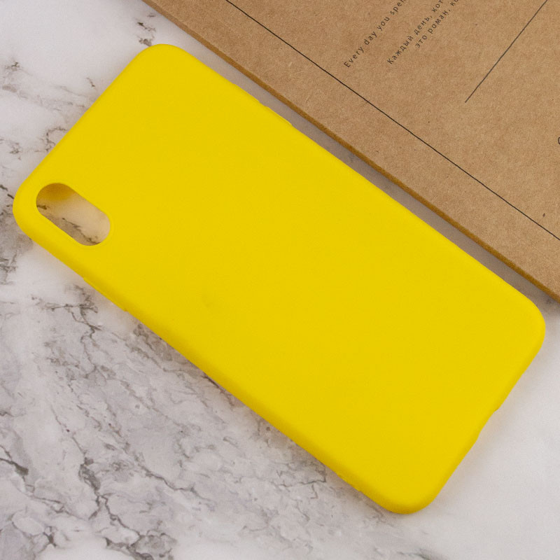 Силіконовий чохол Candy на Apple iPhone XS Max (6.5") (Жовтий) в магазині vchehle.ua