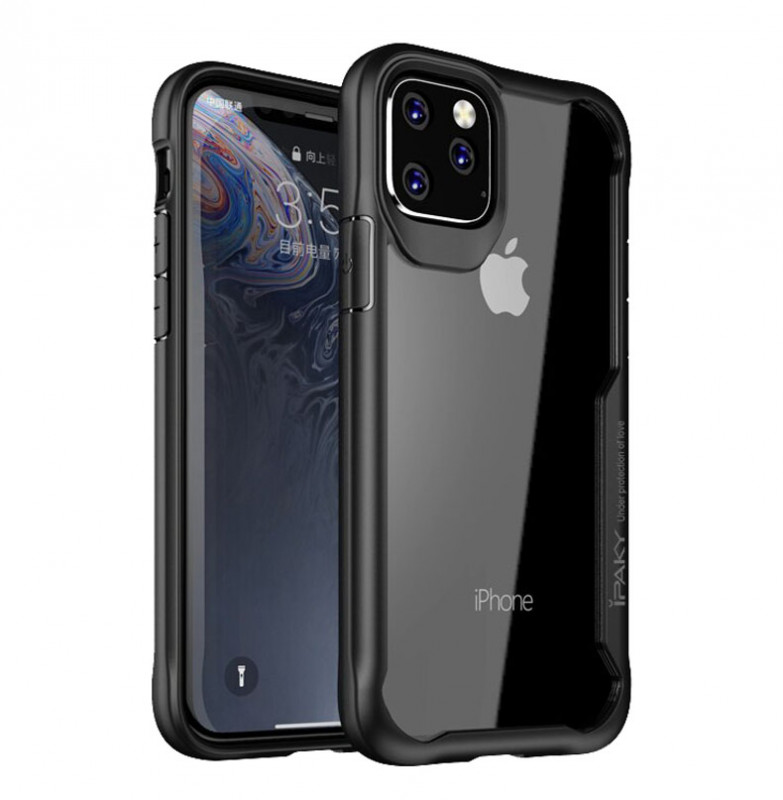 

TPU+PC чохол iPaky Luckcool Series на iPhone 11 Pro Max (Чорний) 761410