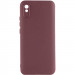 Чохол TPU GETMAN Liquid Silk Full Camera на Xiaomi Redmi 9A (Бордовий / Marsala)