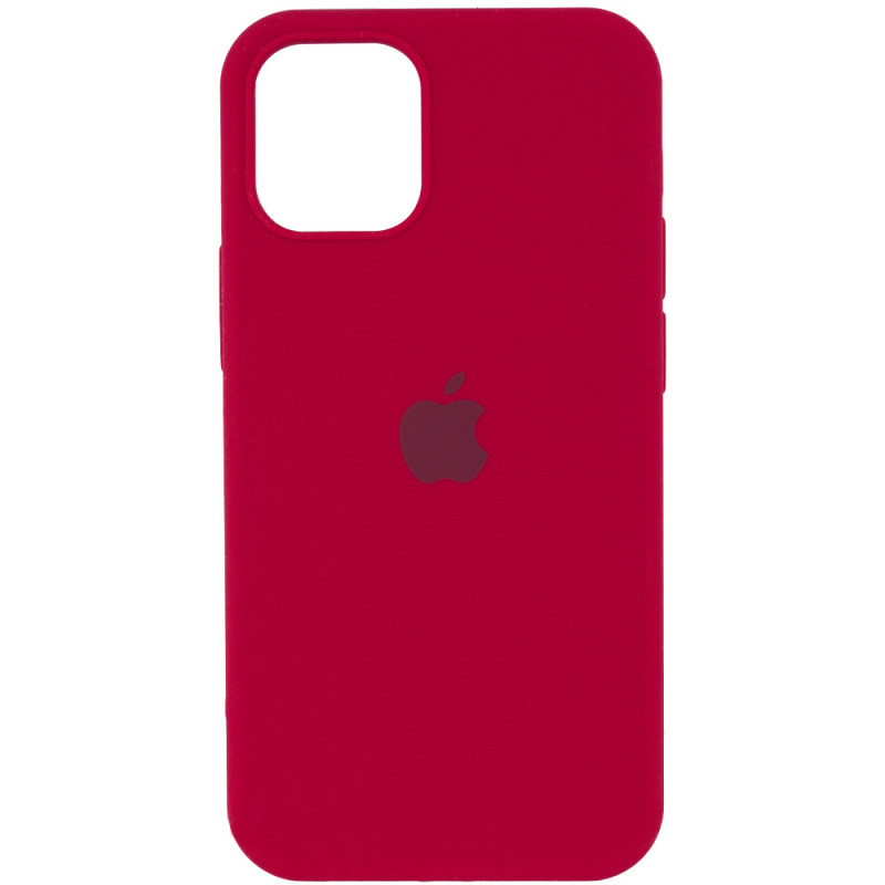 Чехол Silicone Case Full Protective (AA) для Apple iPhone 15 Plus (6.7") (Красный / Rose Red)