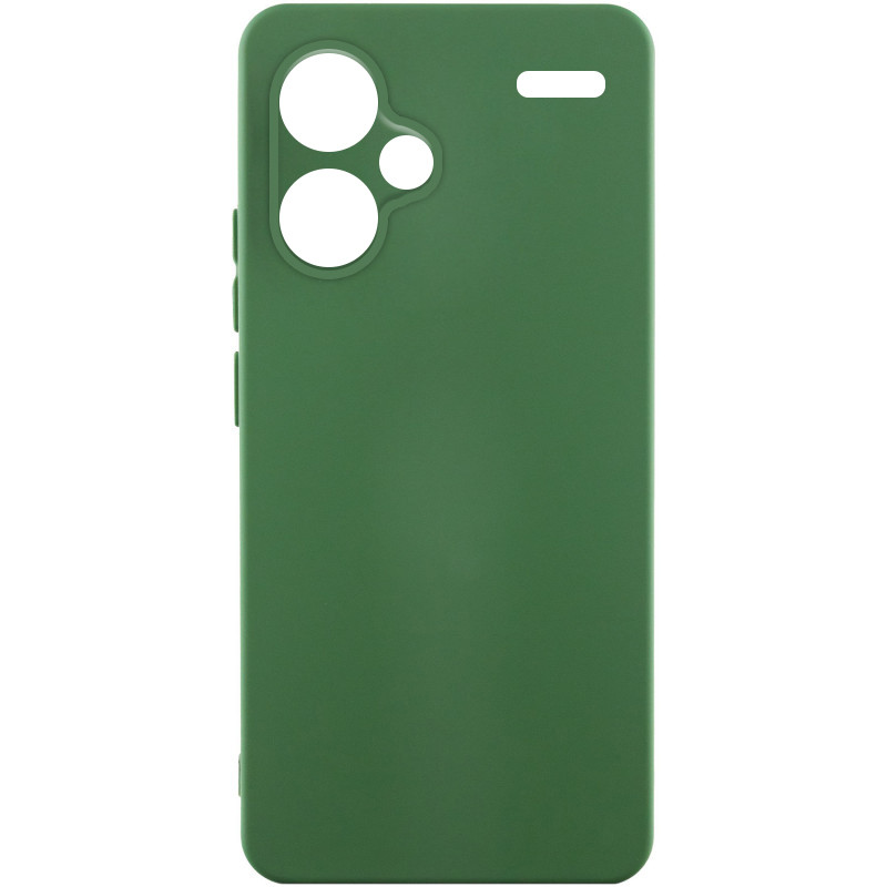 Чохол Silicone Cover Lakshmi Full Camera (A) на Xiaomi Redmi Note 13 Pro+ (Зелений / Dark green)