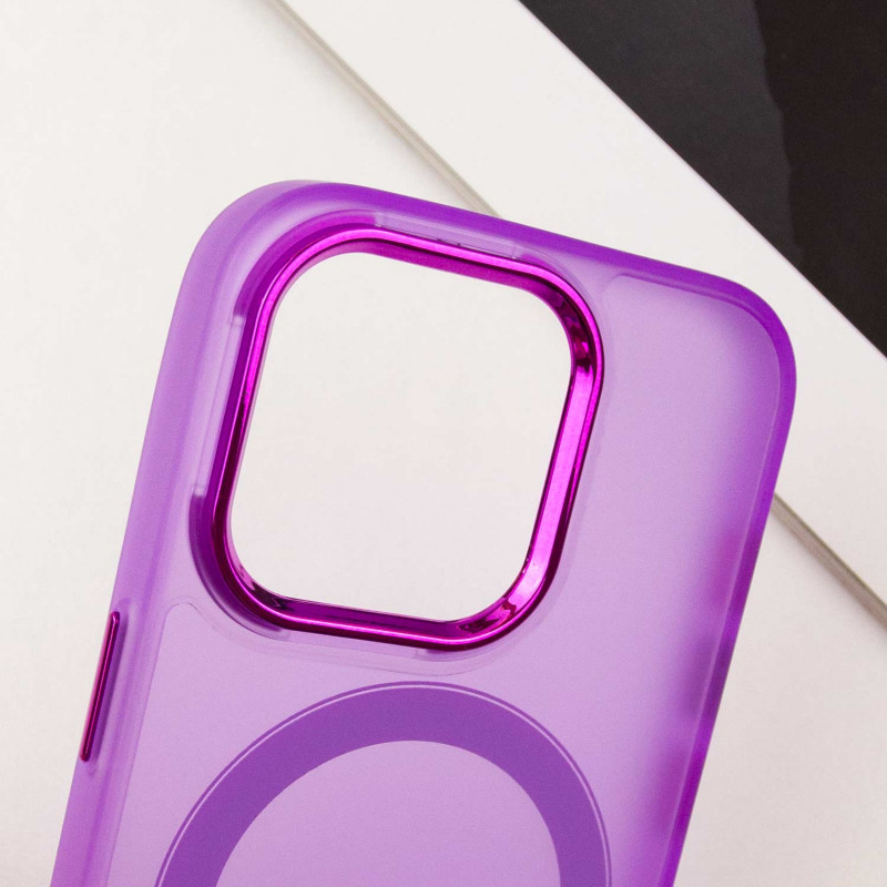 Купити Чохол TPU+PC Lily with Magnetic safe на Apple iPhone 14 Pro (6.1") (Purple) на vchehle.ua