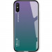 TPU+Glass чохол Gradient HELLO на Xiaomi Redmi 9A (Бузковий)