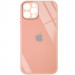 Уценка TPU+Glass чехол GLOSSY Logo Full camera (opp) для Apple iPhone 12 Pro (6.1") (Царапина / Персиковый)