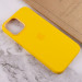Замовити Уценка Чехол Silicone case (AAA) full with Magsafe and Animation для Apple iPhone 12 Pro Max (6.7") (Дефект упаковки / Жовтий / Sunflower) на vchehle.ua