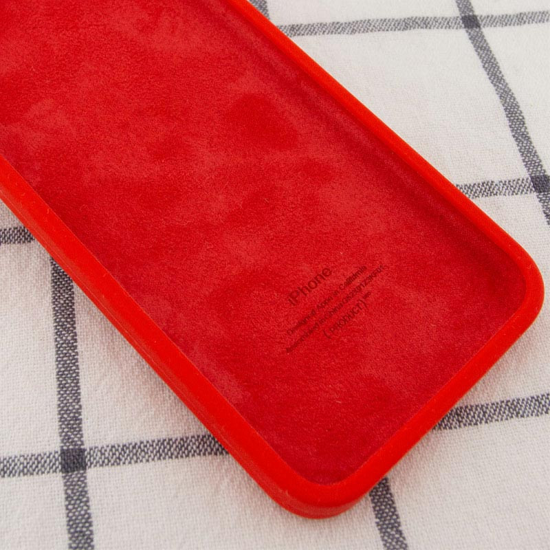 Фото Silicone Case Square Full Camera Protective (AA) NOLOGO для Apple iPhone 7 plus / 8 plus (5.5") (Красный / Red) в магазине vchehle.ua