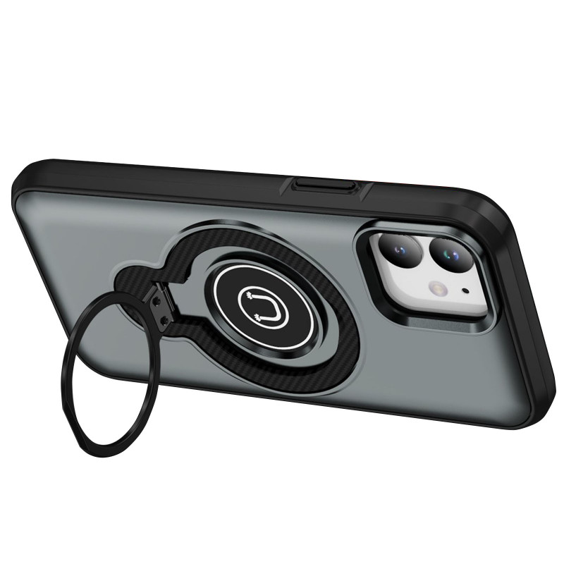 Фото TPU+Textured PC Magnet на Apple iPhone 11 / XR (6.1") (Grey) на vchehle.ua