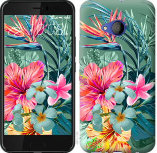 

Чохол Тропічні квіти v1 на HTC U11 Life 844914