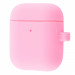 Silicone Case Slim with Carbine for AirPods 2 (Розовый)