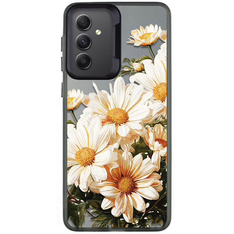 TPU+PC чехол TakiTaki Magic glow для Samsung Galaxy A54 5G (Chamomile / Black)