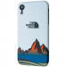 Силиконовый Print case The North Face Mountains для Apple iPhone XR (6.1")