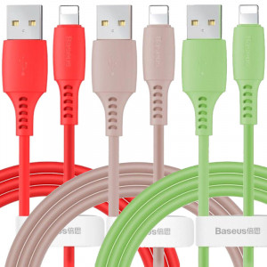 Дата кабель Baseus Colourful USB to Lightning (2.4A) (1.2m) (CALDC)