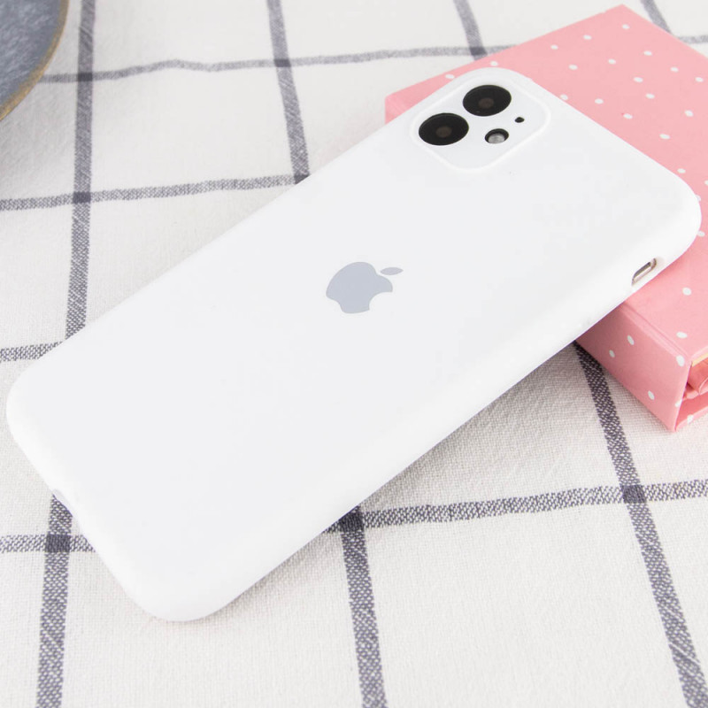 Фото Чехол Silicone Case Full Camera Protective (AA) для Apple iPhone 11 (6.1") (Белый / White) на vchehle.ua