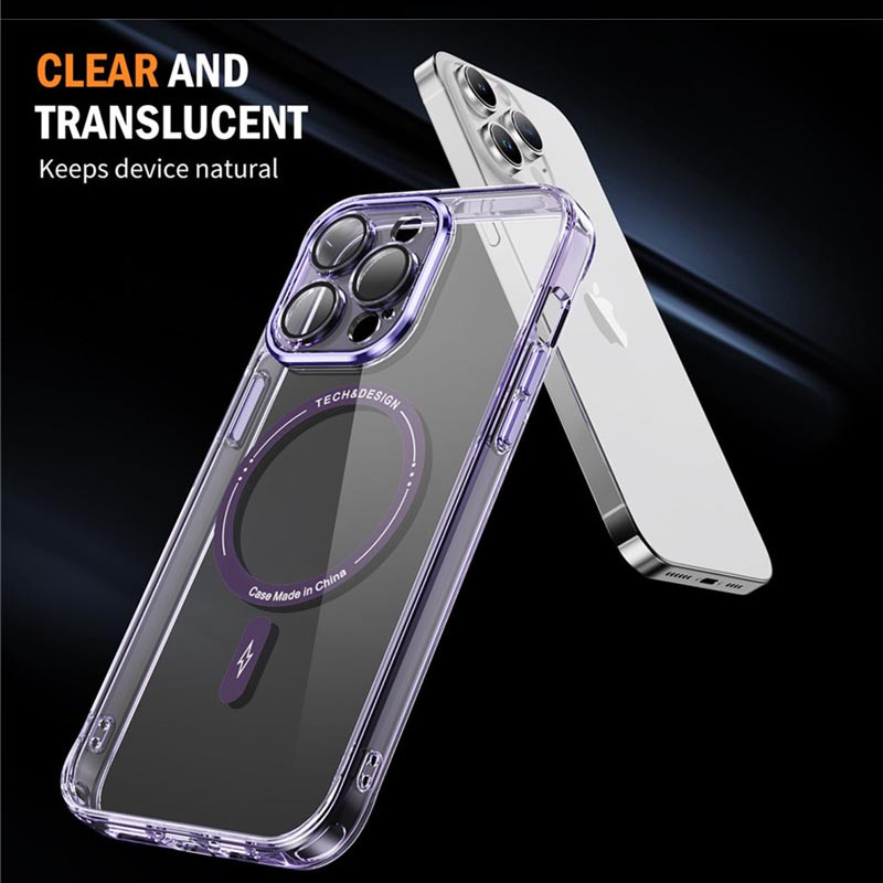 Замовити TPU+PC чохол Fullcolor with Magnetic Safe на Apple iPhone 14 Pro (6.1") (Purple) на vchehle.ua