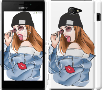 

Чехол Девушка v3 для Sony Xperia M2 D2305 842981