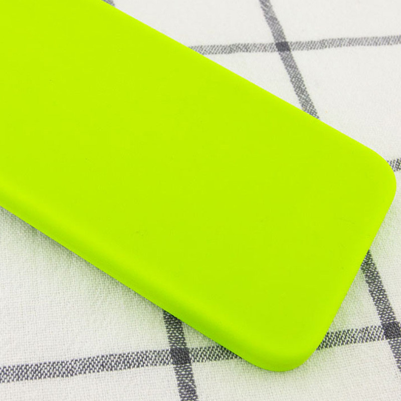 Фото Чехол Silicone Case Square Full Camera Protective (AA) NOLOGO для Apple iPhone XR (6.1") (Салатовый / Neon Green) на vchehle.ua