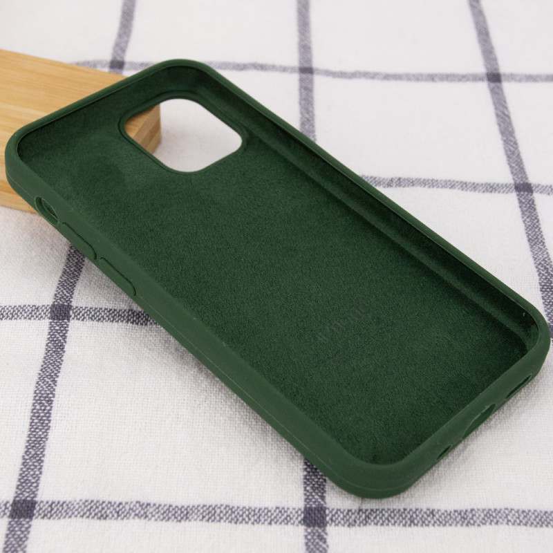 Фото Чохол Silicone Case Full Protective (AA) на Apple iPhone 14 Pro (6.1") (Зелений / Army green) в маназині vchehle.ua
