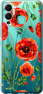 

Чехол Нарисованные маки для Infinix Hot 12 Play 1633987