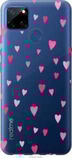 Чехол Сердечки 2 для Realme C12