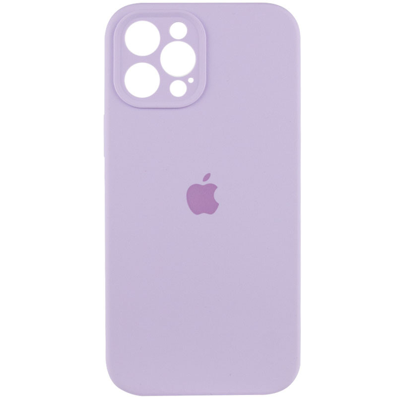 Чохол Silicone Case Full Camera Protective (AA) на Apple iPhone 12 Pro (6.1") (Бузковий / Lilac)