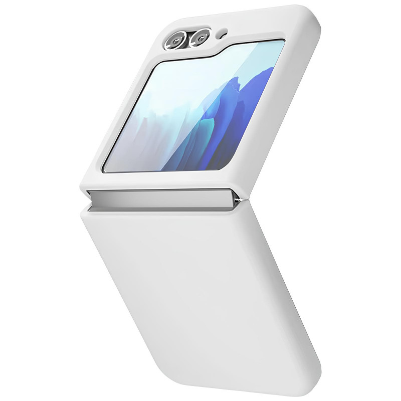 Фото Чохол Foldables Silicone Cover Lakshmi (AAA) на Samsung Galaxy Z Flip6 (Білий / White) на vchehle.ua