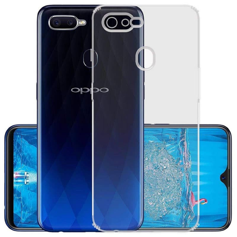 TPU чехол Epic Transparent 1,5mm Full Camera для Oppo A5s / Oppo A12 / A7 (Бесцветный (прозрачный))