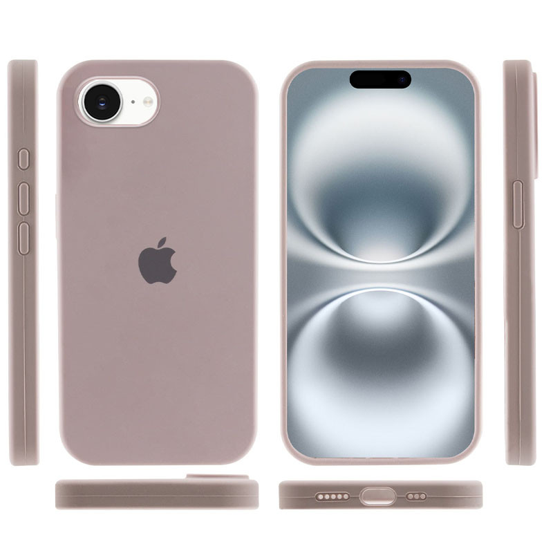 Чехол Silicone Case Full Protective (AA) для Apple iPhone 16e (6.1") (Серый / Lavender) в магазине vchehle.ua