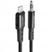 Перехідник Acefast MFI C1-06 Lightning to 3.5mm aluminum alloy (Black)