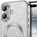 Фото TPU чехол Delight case with Magnetic Safe с защитными линзами на камеру для Apple iPhone 16 (6.1") (Серый / Gray) в магазине vchehle.ua