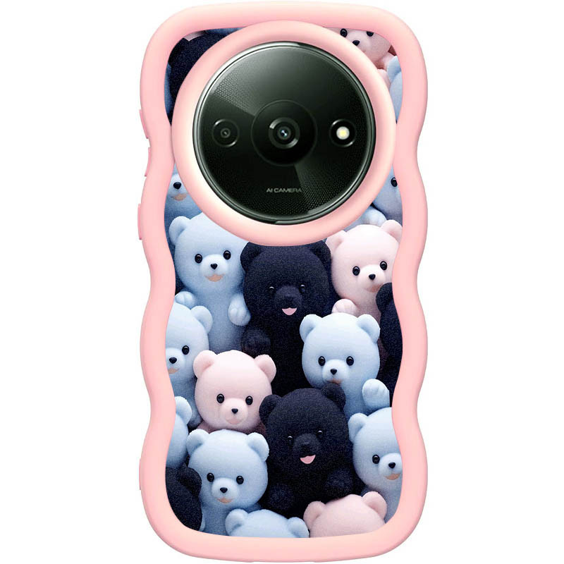 Чехол TPU Cloudy Pictures для Xiaomi Redmi A3 / Poco C61 4G (Bears)