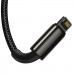 Дата кабель Baseus Tungsten Gold USB to 3in1 3.5A (1.5m) (CAMLTWJ-0) (Black) в магазине vchehle.ua