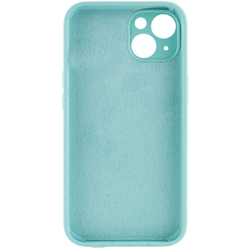 Фото Чохол Silicone Case Full Camera Protective (AA) NO LOGO на Apple iPhone 15 Plus (6.7") (Бірюзовий / Marine Green) на vchehle.ua